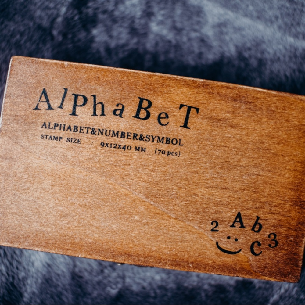 Alphabet Stamp Set (inkpad not included)